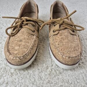 Sperry Top Sider Boat Shoes 9M Women's Azur Cora Cork